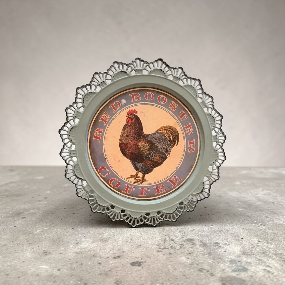 Red Rooster Coffee Decorative Plate